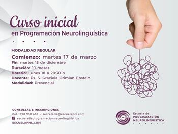 Imagen de curso anual de Programación Neurolingüística 2026